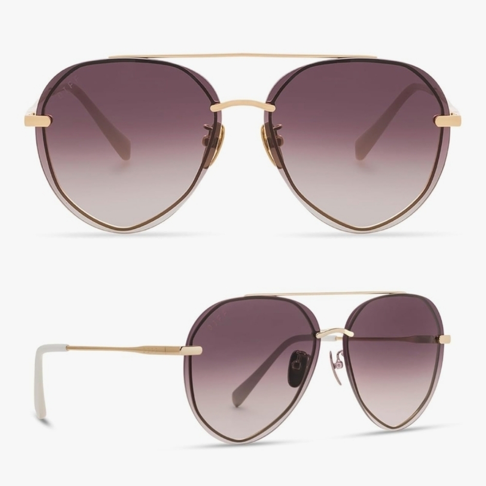 DIFF Lenox Aviator Sunglasses - Picture 3 of 16